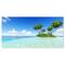 Designart - Corals Island under Blue Sky - Seascape Canvas Art Print